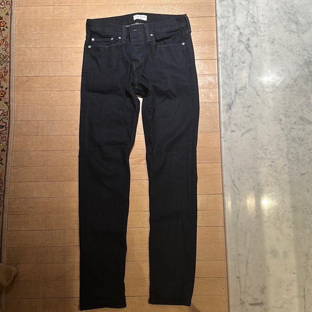 navy blue jeans